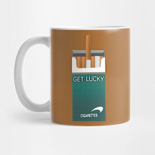 Funny Cigarette Get Lucky Quote Mug